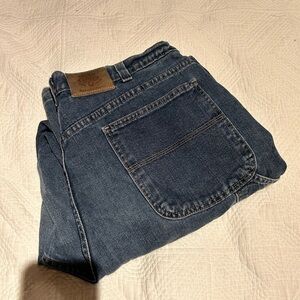 Relaxed Fit Dark Blue Jeans for Men